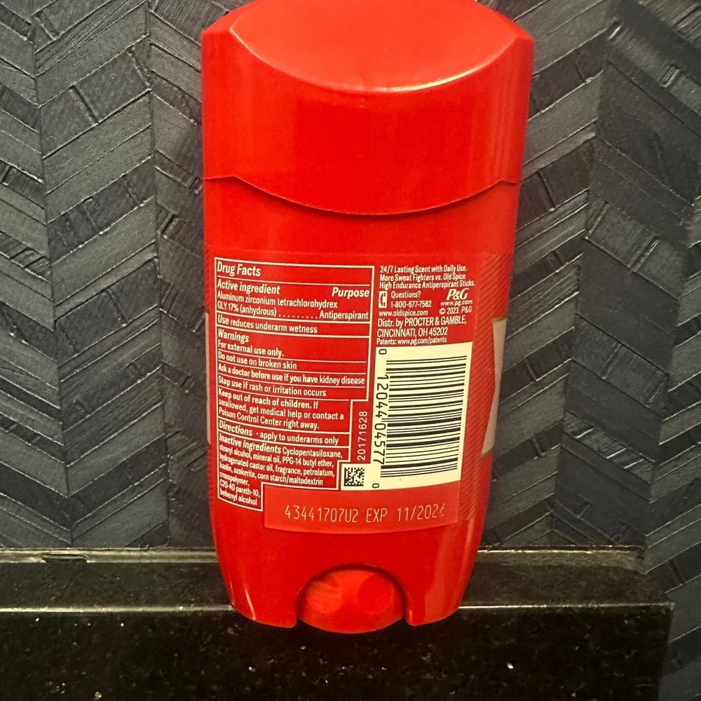 3x Old Spice STEEL TITAN Antiperspirant Deodorant Scented Aged Oak New Exp 11/26